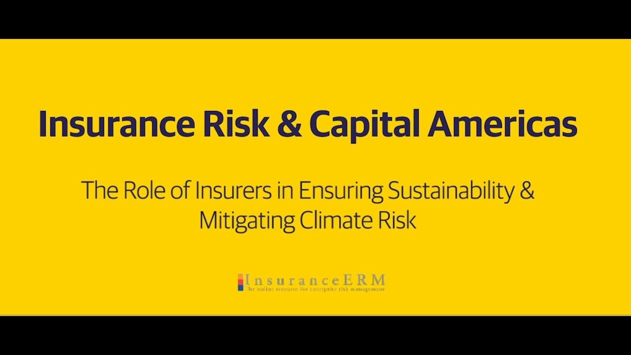 Insurance Risk &amp; Capital Americas: Ensuring Sustainability &amp; Mitigating Climate Risk