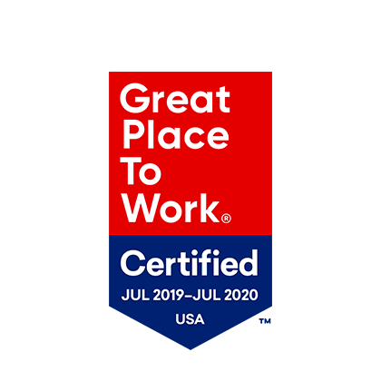 Great Place to Work Certified July 2019 - July 2020 