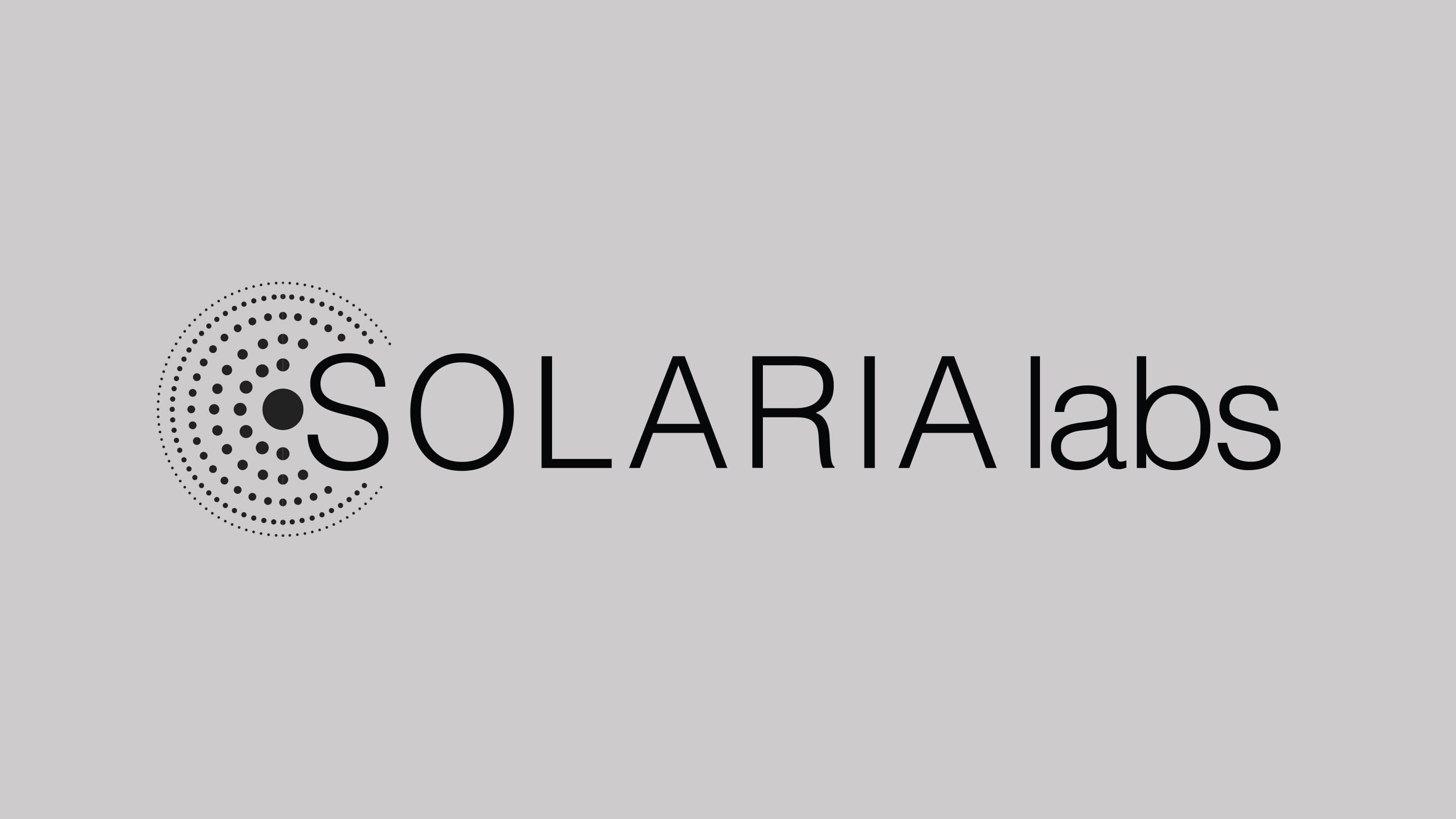 (slide 12 of 12) Solaria Labs logo. 